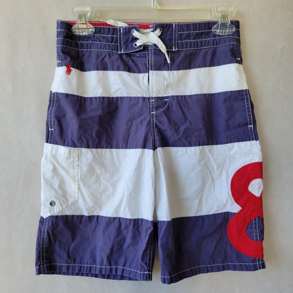 Polo Ralph Lauren #8 Shorts Kids RLPC Football Club Chino Pockets Size M 10-12